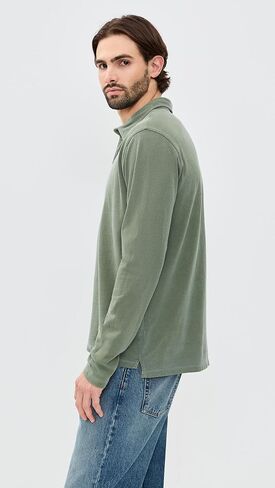 Save Khaki Men's Long Sleeve Polo in Saudi Arabia
