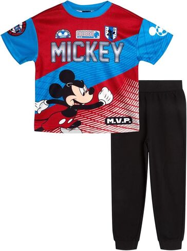 Disney Mesh T-Shirt and French Terry Jogger Pants Outfit Set Toddler to Big Kid Sizes (2T - 10-12) in Saudi Arabia