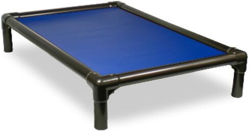 Kuranda Chewproof Elevated Crate Bed - Silver Aluminum - 40" x 25" - Vinyl - Smoke in Saudi Arabia