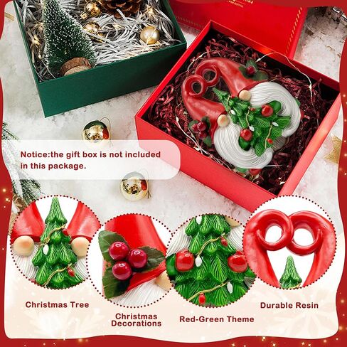 Resin Christmas Gnomes Handmade Xmas Decorations for Home Winter Table Christmas Tree Decor Doll Indoor Office Holiday Gnomes Gift for Mom Women in Saudi Arabia