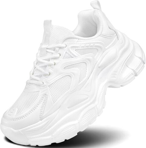 Womems Walking Shoes Running Tennis Fashion Chunky Sneakers Athletic Gym Workout Comfortable Breathable Lightweight in Saudi Arabia
