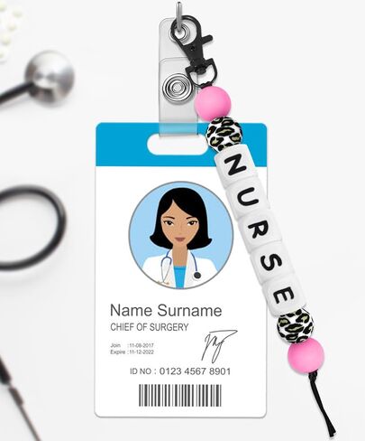 Plifal CNA Beads for Badge - Silicone Badge Buddy for Nurse Certified Nursing Assistant Keychain Bdage Reel Accessories Essentials Decor in Saudi Arabia