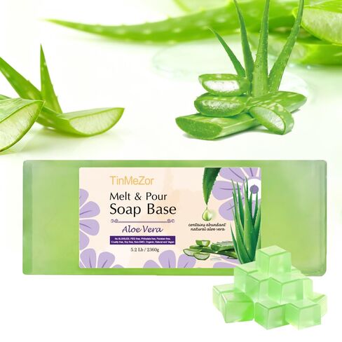 5.2 lb Goats Milk Soap Base for Soap Making, with Goat Milk Soap/Shea Butter/Honey/Oatmeal/Cocoa Butter/Clear Soap Base,Moisture,Natural Glycerin Melt and Pour White Soap Base in Saudi Arabia