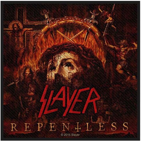 Slayer Repentless Album Cover Patch Heavy Metal Fan DIY Jacket Sew On Applique in Saudi Arabia