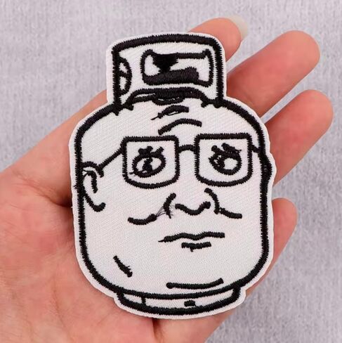 King of The Hill Hank Propane Tank Bobby Peggy Cartoon Comedy TV Show 2.8 بوصة حديد على رقعة للملابس in Kuwait