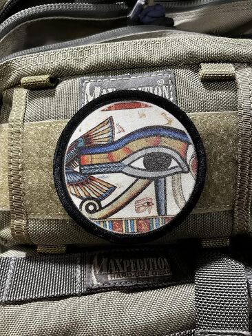 Redheaded Tshirts - 3" Egyptian Eye of Ra Morale Patch - Custom Patches - Made in The USA in Saudi Arabia