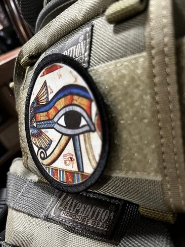 Redheaded Tshirts - 3" Egyptian Eye of Ra Morale Patch - Custom Patches - Made in The USA in Saudi Arabia