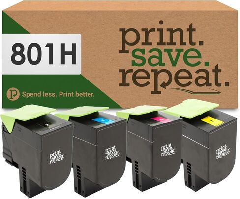 Print.Save.Repeat. Lexmark 801HM Magenta High Yield Remanufactured Toner Cartridge for CX410, CX510 Laser Printer [3,000 Pages] in Saudi Arabia