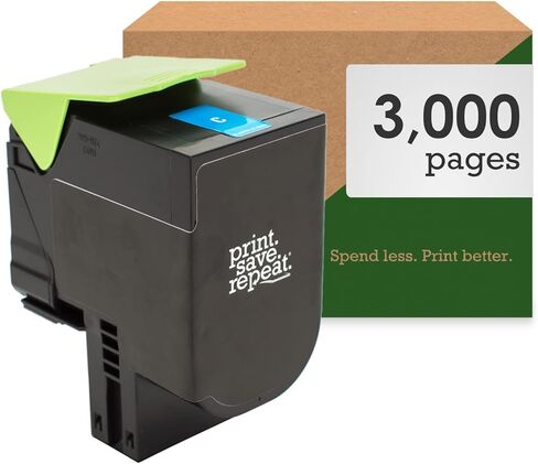 Print.Save.Repeat. Lexmark 801HM Magenta High Yield Remanufactured Toner Cartridge for CX410, CX510 Laser Printer [3,000 Pages] in Saudi Arabia