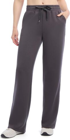 Danskin Womens Fleece Luxe Double Knit Flare Leg Sweatpants in Saudi Arabia