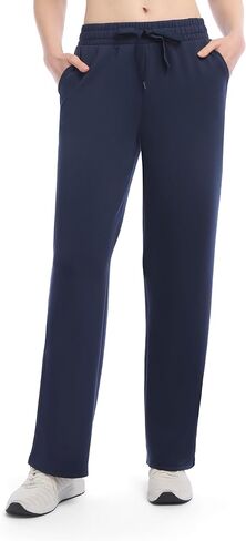 Danskin Womens Fleece Luxe Double Knit Flare Leg Sweatpants in Saudi Arabia