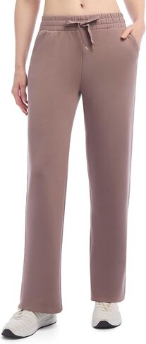 Danskin Womens Fleece Luxe Double Knit Flare Leg Sweatpants in Saudi Arabia