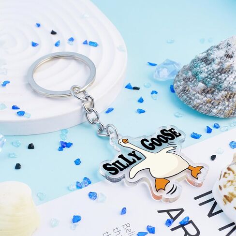 One Silly Goose Keychain for Teen Girls Silly Goose Party Favors Goose Decor Gag Gifts For Women Men Book Accessories For Reading Lovers Teen Trendy Stuff Gifts For 14 Year Old Girl in Saudi Arabia