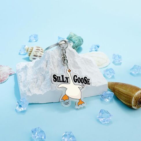 One Silly Goose Keychain for Teen Girls Silly Goose Party Favors Goose Decor Gag Gifts For Women Men Book Accessories For Reading Lovers Teen Trendy Stuff Gifts For 14 Year Old Girl in Saudi Arabia