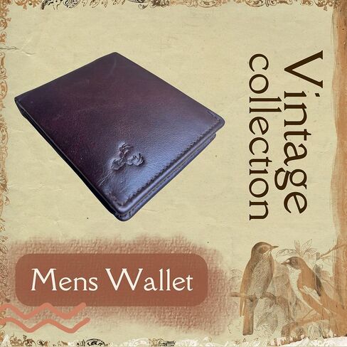 Genuine Leather Wallet for men, Full Grain oil tan mens wallet, RFID Protected bifold slim Elgant, Multiple 12 Card Holder(Coffee Brown) (Slim, Brown) (Brown) in Saudi Arabia