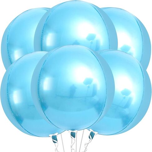 KatchOn, Huge Black and Silver Foil Balloons - 22 Inch, Pack of 6 | For Black and Silver Party Decoration | Graduation Party Decorations | Prom Decoration | Prom Balloons | Birthday, Enagagement Decor in Saudi Arabia