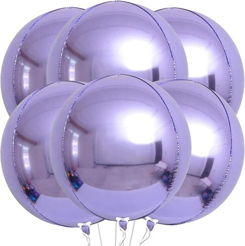 KatchOn, Huge Black and Silver Foil Balloons - 22 Inch, Pack of 6 | For Black and Silver Party Decoration | Graduation Party Decorations | Prom Decoration | Prom Balloons | Birthday, Enagagement Decor in Saudi Arabia