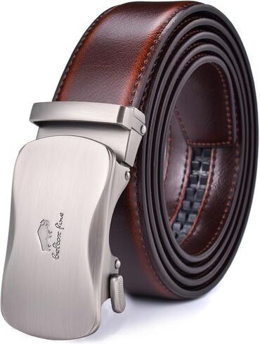 Men's Belt Ratchet Belt Of Genuine Leather For Men's Dress,Size Customized in Saudi Arabia