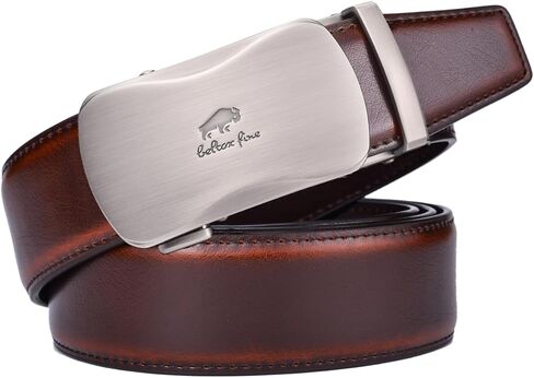 Men's Belt Ratchet Belt Of Genuine Leather For Men's Dress,Size Customized in Saudi Arabia