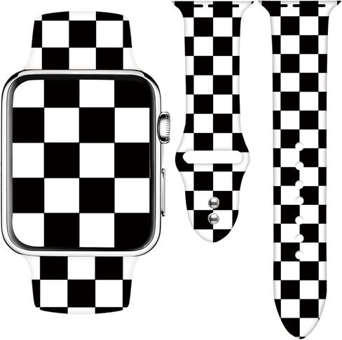 سوار ساعة متوافق مع سوار ساعة ابل 38 ملم 40 ملم 41 ملم 42 ملم 44 ملم 45 ملم 46 ملم 49 ملم، حزام سيليكون ناعم مقاوم للماء لسلسلة iWatch Bands 10 9 Ultra 8 7 6 5 4 3 2 1 SE للنساء والرجال in Kuwait