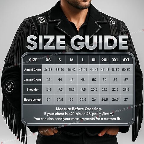Cowboy Leather Jackets for Men - Western Style Vintage Jacket Handcrafted Fringe Coat Native American in Saudi Arabia