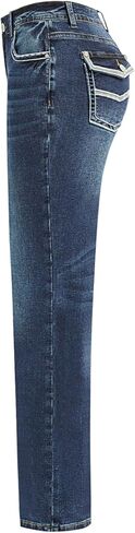 بنطلون جينز Bootcut للنساء بنطال جينز مطاطي متوسط ​​الارتفاع لرفع المؤخرة in Saudi Arabia