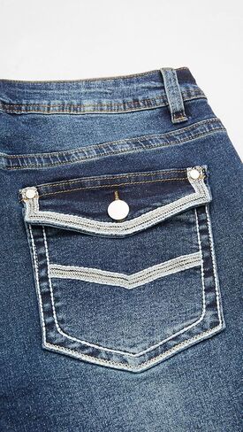 بنطلون جينز Bootcut للنساء بنطال جينز مطاطي متوسط ​​الارتفاع لرفع المؤخرة in Saudi Arabia