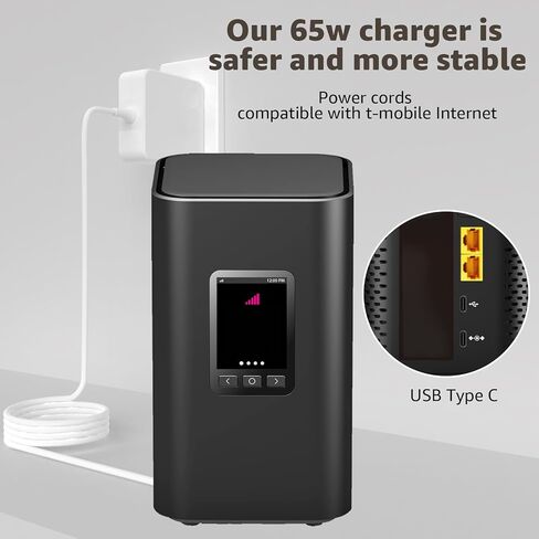 سلك طاقة لمحول T-Mobile 5G Internet Box Gateway Arcadyan KVD21، متوافق مع سلك طاقة الإنترنت TMobile Home WiFi، أبيض in Saudi Arabia
