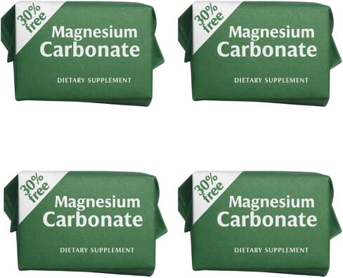 Magnesium Carbonate Cubes 7g | Pack of 4 | Pure, Vegan, Gluten-Free & Non-GMO Supplement | Made in Mexico | Carbonato de Magnesio Hecho en México | LENICO in Saudi Arabia