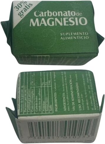 Magnesium Carbonate Cubes 7g | Pack of 4 | Pure, Vegan, Gluten-Free & Non-GMO Supplement | Made in Mexico | Carbonato de Magnesio Hecho en México | LENICO in Saudi Arabia