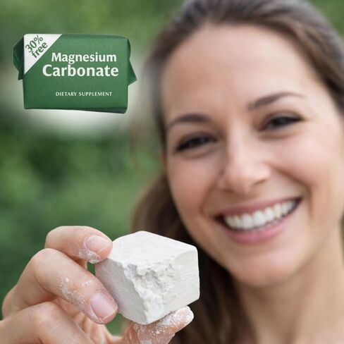 Magnesium Carbonate Cubes 7g | Pack of 4 | Pure, Vegan, Gluten-Free & Non-GMO Supplement | Made in Mexico | Carbonato de Magnesio Hecho en México | LENICO in Saudi Arabia