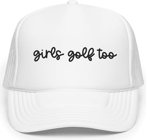 قبعة سائقي الشاحنات للفتيات من Golf Too للنساء من إسفنج الجولف الأمامي الكلاسيكي المكون من 5 ألواح شبكية in Saudi Arabia