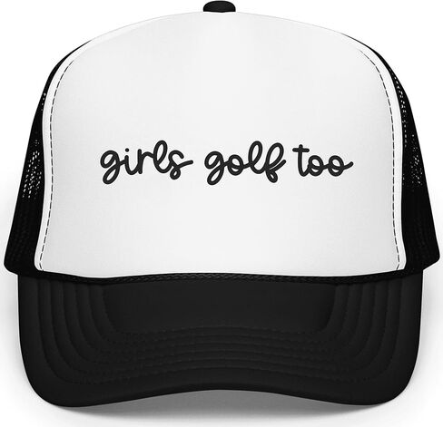 قبعة سائقي الشاحنات للفتيات من Golf Too للنساء من إسفنج الجولف الأمامي الكلاسيكي المكون من 5 ألواح شبكية in Saudi Arabia