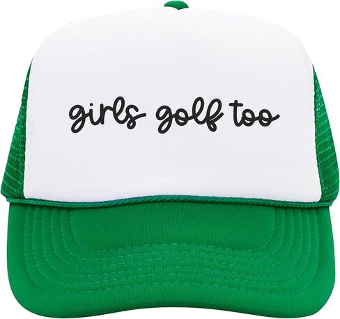 قبعة سائقي الشاحنات للفتيات من Golf Too للنساء من إسفنج الجولف الأمامي الكلاسيكي المكون من 5 ألواح شبكية in Saudi Arabia