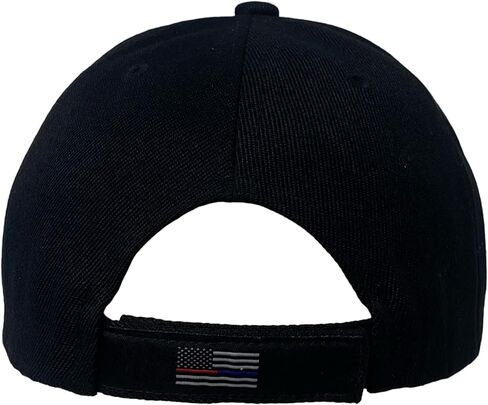 Patriotic Embroidered Blue Line Red Line Flag Baseball Cap – Adjustable Unisex First Responders Dad Hat in Saudi Arabia