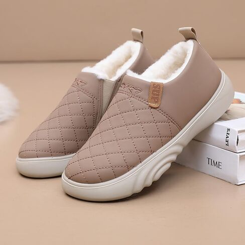 Winter Women's Large-Size Thick and Warm Cotton Shoes with Anti-Slip Soles and Comfortable Warm Lining. Suitable for Walking and Exercise. in Saudi Arabia