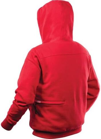مجموعة سترة Milwaukee Hoodie M12 12V Lithium-Ion للمناطق الحرارية الأمامية والخلفية - جميع الأحجام والألوان - البطارية والشاحن متضمنان - (3X-Large، أحمر) in Saudi Arabia