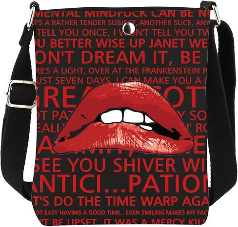 Rocky Horror Lips Crossbody Bag Horror Picture Show Lips Inspired Gift Tv Show Merch in Saudi Arabia