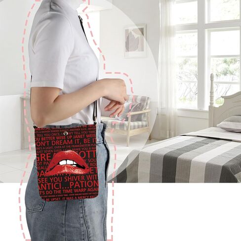 Rocky Horror Lips Crossbody Bag Horror Picture Show Lips Inspired Gift Tv Show Merch in Saudi Arabia