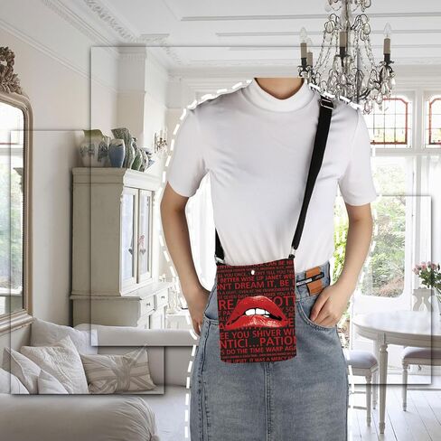 Rocky Horror Lips Crossbody Bag Horror Picture Show Lips Inspired Gift Tv Show Merch in Saudi Arabia
