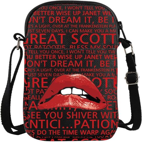 Rocky Horror Lips Crossbody Bag Horror Picture Show Lips Inspired Gift Tv Show Merch in Saudi Arabia