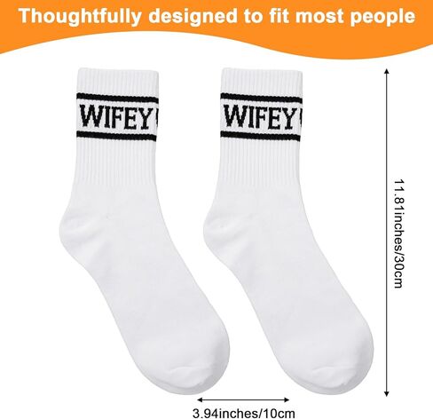 Wifey Bride Socks White Cotton Bridesmaid Soft Bachelorette Sock Bridal Shower Gifts Wife Wedding Engagement Valentine in Saudi Arabia