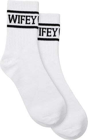 Wifey Bride Socks White Cotton Bridesmaid Soft Bachelorette Sock Bridal Shower Gifts Wife Wedding Engagement Valentine in Saudi Arabia