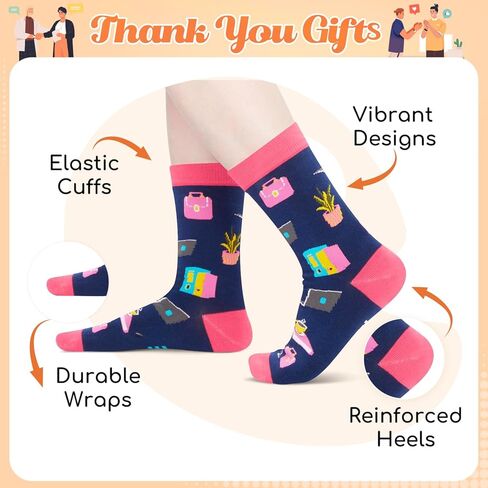 جوارب HAPPYPOP Boss Gifts Ideas Socks للسيدات - أفضل هدايا يوم الرئيس للنساء in Saudi Arabia