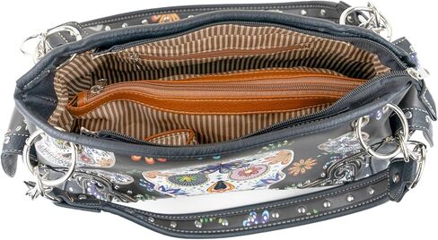 محفظة Briomhar Sugar Skull Goth للنساء - حقيبة يد مخفية ليوم الموتى in Kuwait