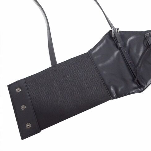 Black Punk Casual Tie Waist Corset Women Wide Belt Suitable for Dress Gifts in Saudi Arabia