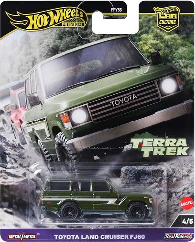 Hot Wheels Premium Car Culture Collectible Toy Car, 1:64 Scale Die-Cast Mitsubishi Pajero Evolution, Terra Trek Vehicle with Real Riders Tires ​​ (Pack of 2) in Saudi Arabia