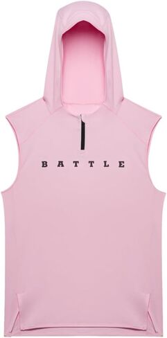 سترة بغطاء رأس بدون أكمام بسحاب ربع من Battle Sports، خفيفة الوزن للغاية، سريعة الجفاف، مطاطة في 4 اتجاهات in Saudi Arabia