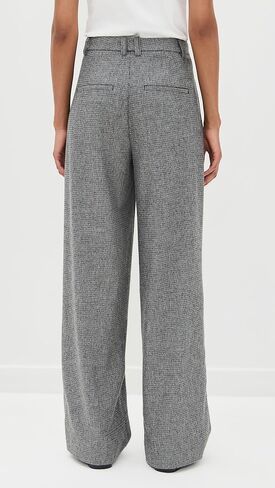 Vince Women's High Waist Roma Check Trousers in Saudi Arabia