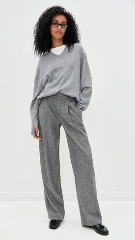 Vince Women's High Waist Roma Check Trousers in Saudi Arabia